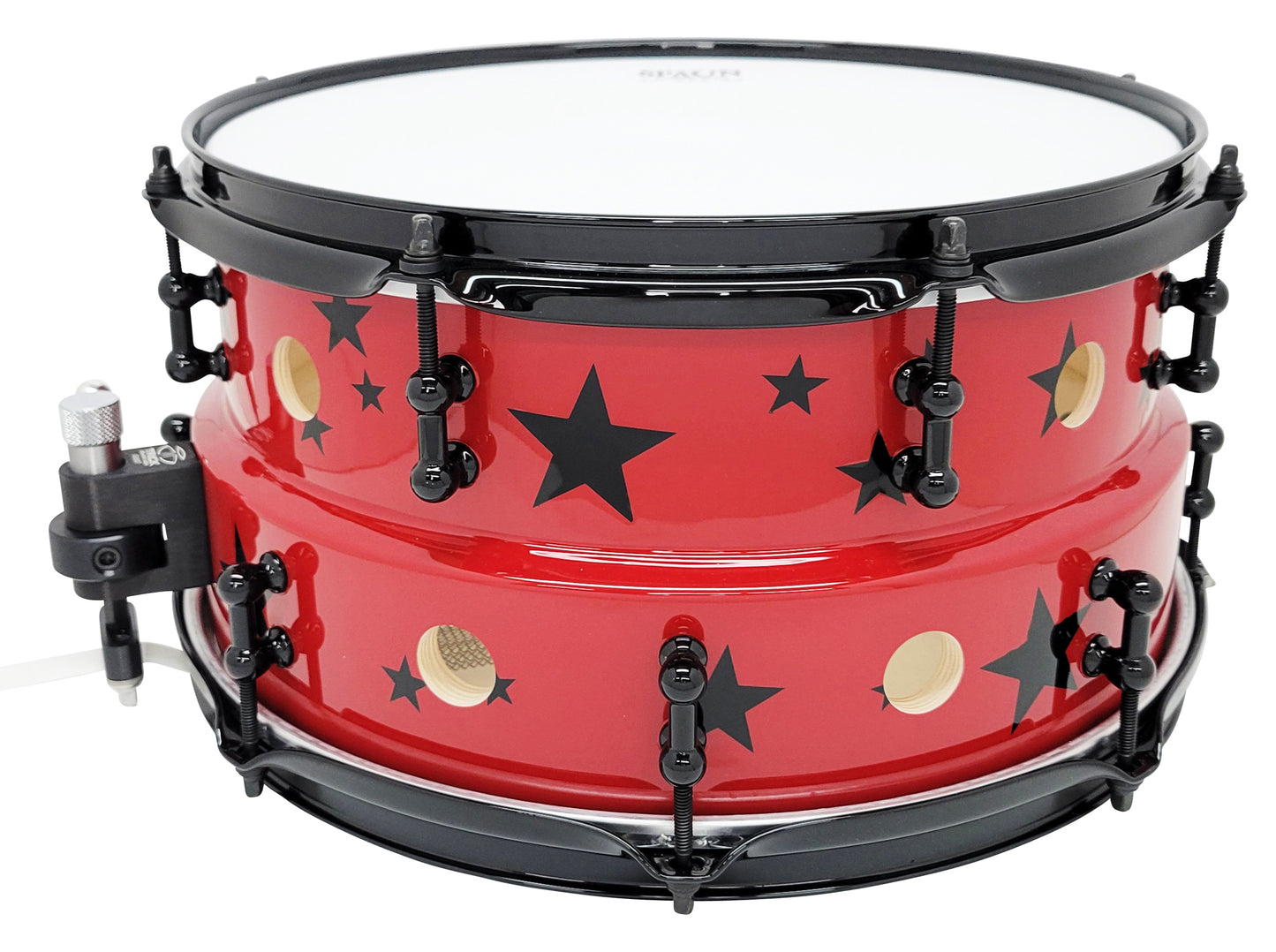 Maple 7x13/14-Red & Black Stars