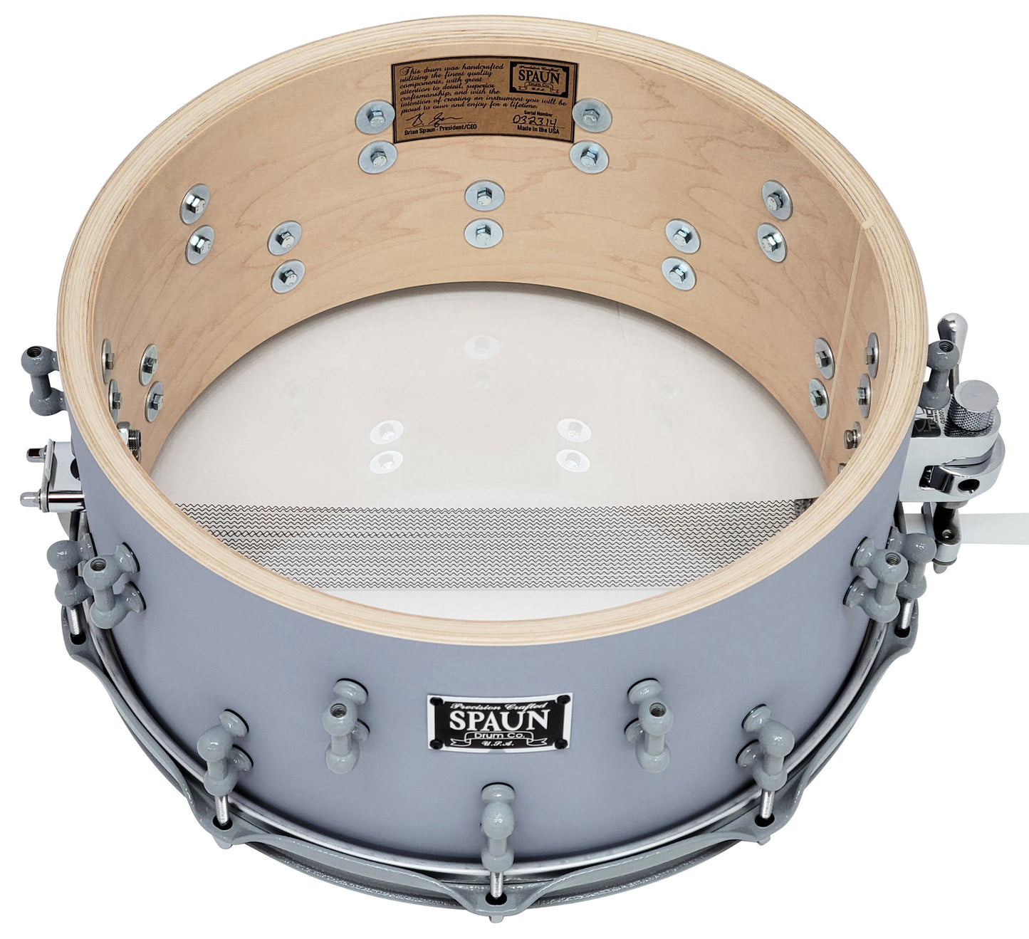 Maple 6.5x14 24ply-Primer Gray