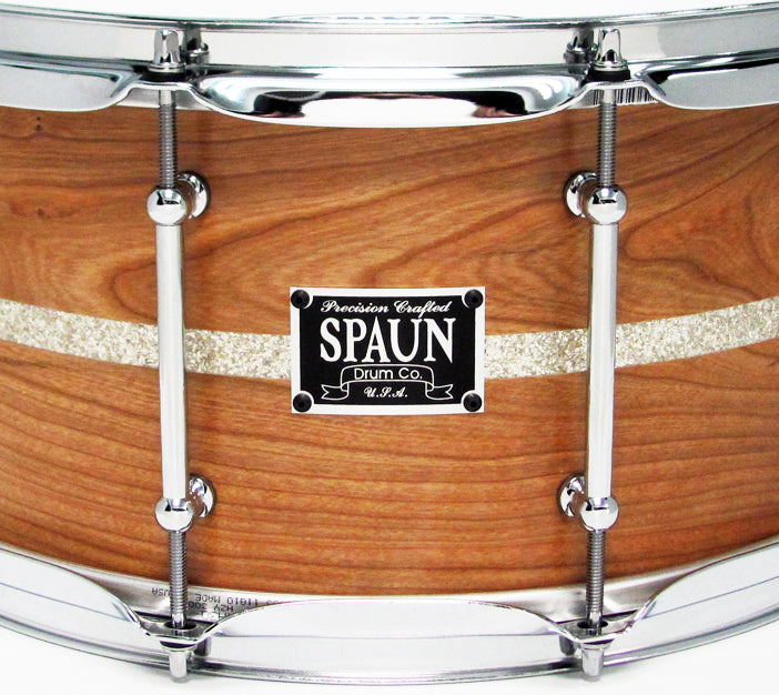 Cherry 7x14-Silver Glass Inlay