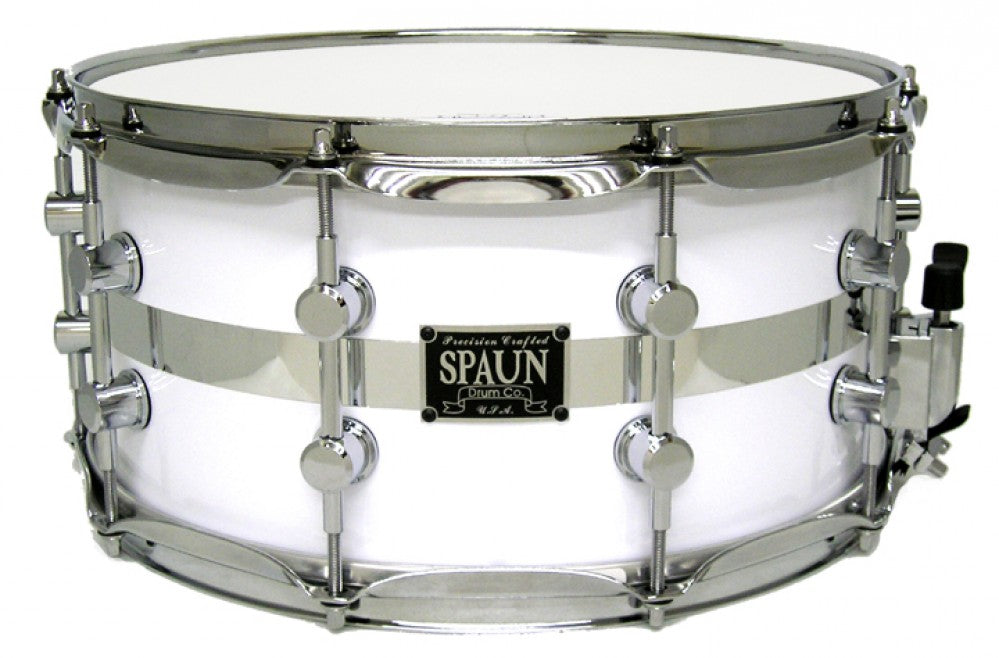 Maple 7x14-White w-Chrome Stripe