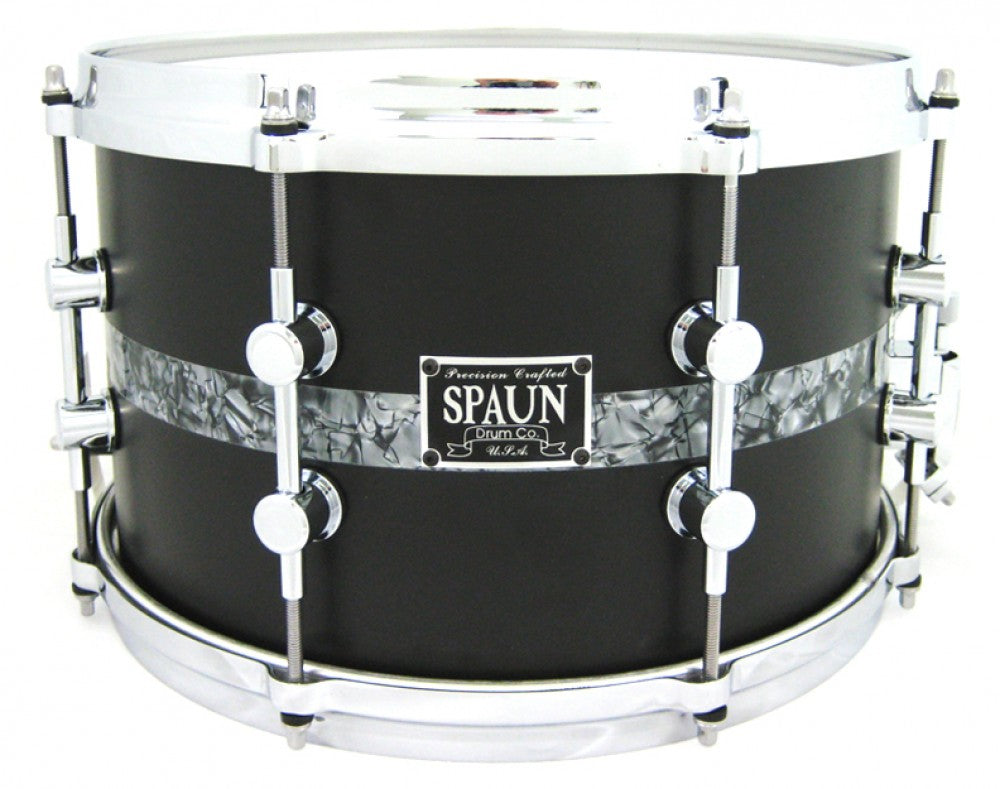 Maple 8x13-Flat Black w-Black Diamond Stripe