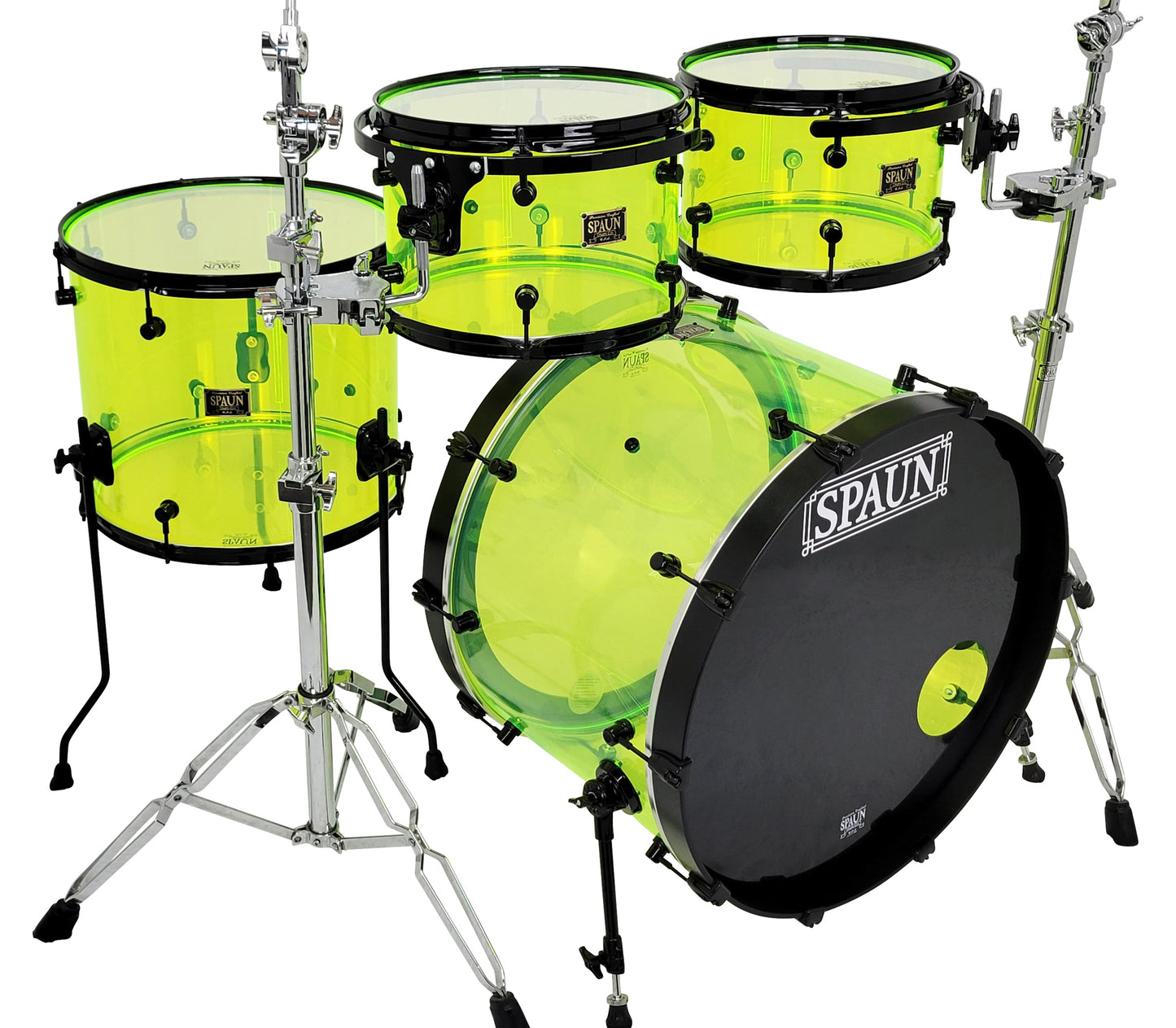Acrylic 4pc-Fluorescent Green