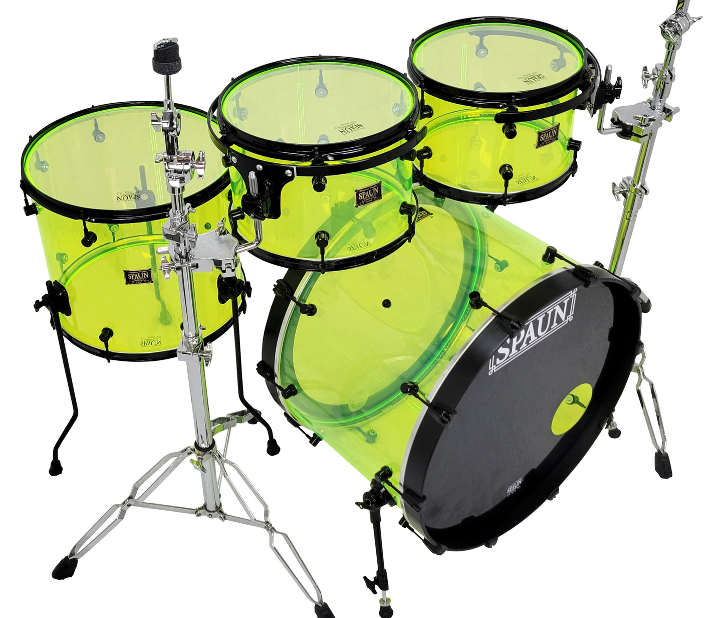 Acrylic 4pc-Fluorescent Green