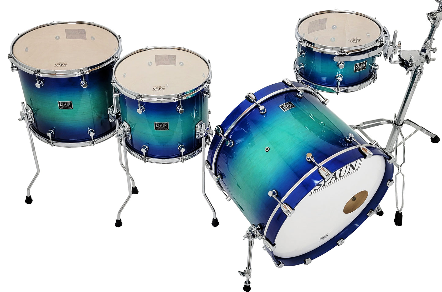 Custom 4pc-Royal Teal Burst