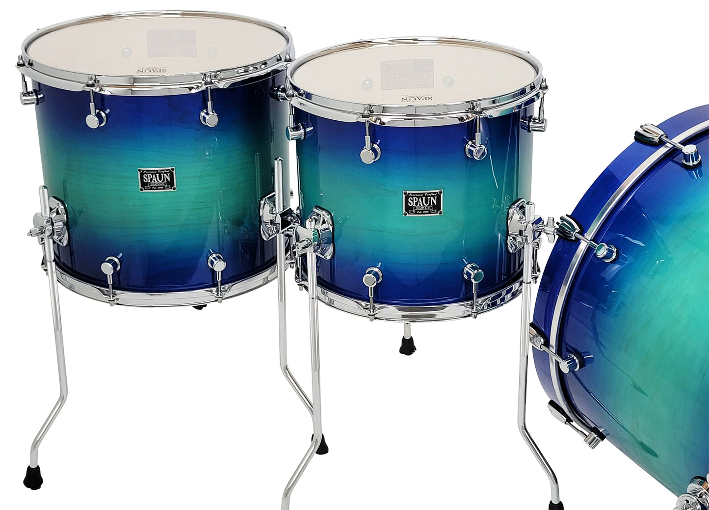 Custom 4pc-Royal Teal Burst