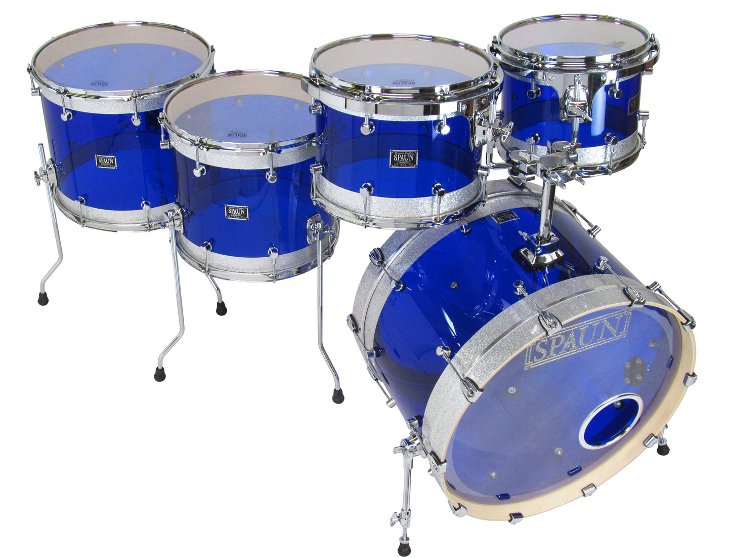 Hybrid 5pc-Blue & Silver Sparkle