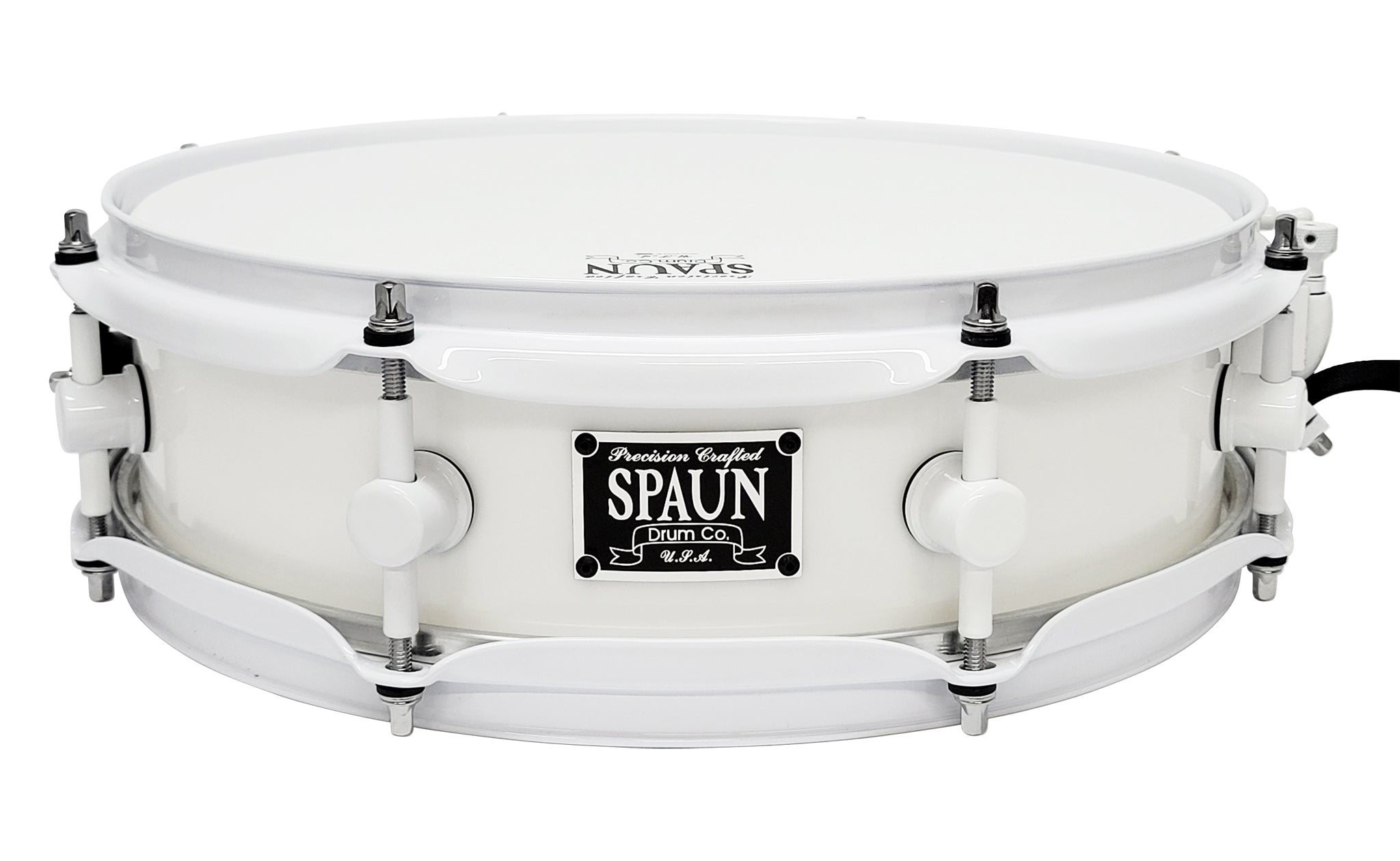 White snare outlet drum