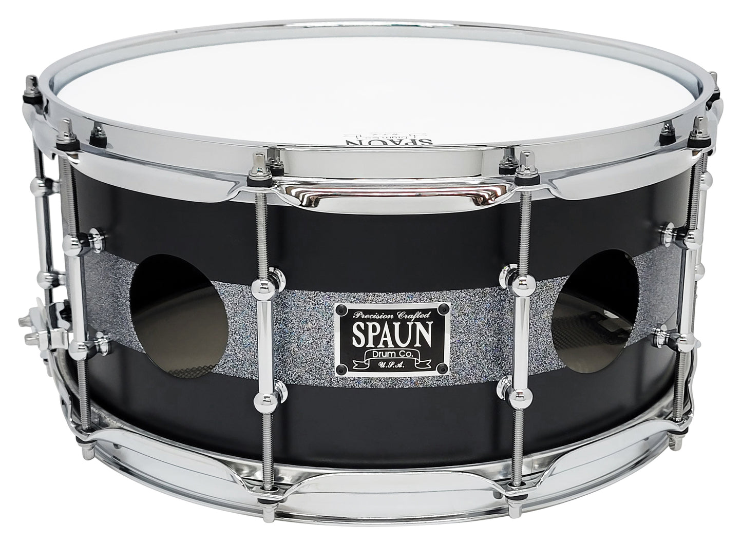 Steel Vented 6.5x14-Black & Silver