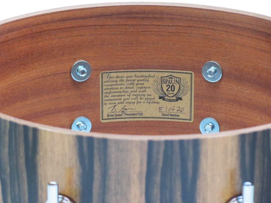 20th Anniversary 100% African Mahogany 7x13