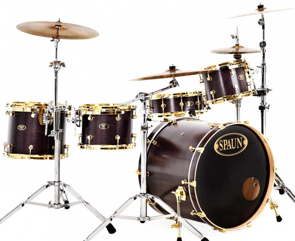 Recording 4pc-Black Satin – Spaun Drum Company