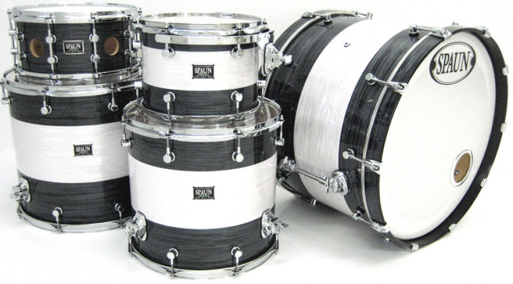 Custom 4pc-Black & White Ripple