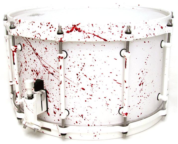 Maple 8x14 15ply-Flat White Blood Spatter
