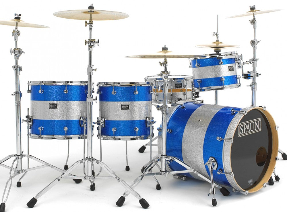 Custom 4pc-Blue & Silver Sparkle