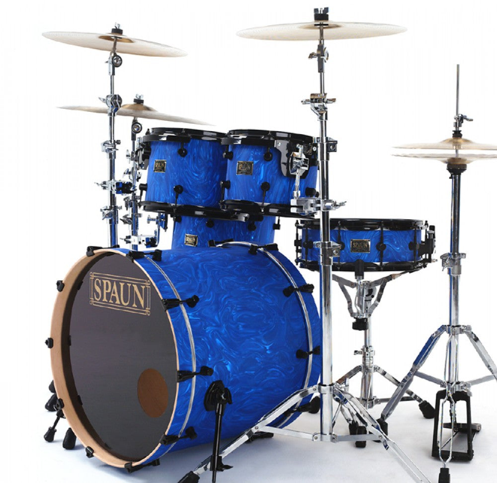 Custom 4pc-Blue Swirl