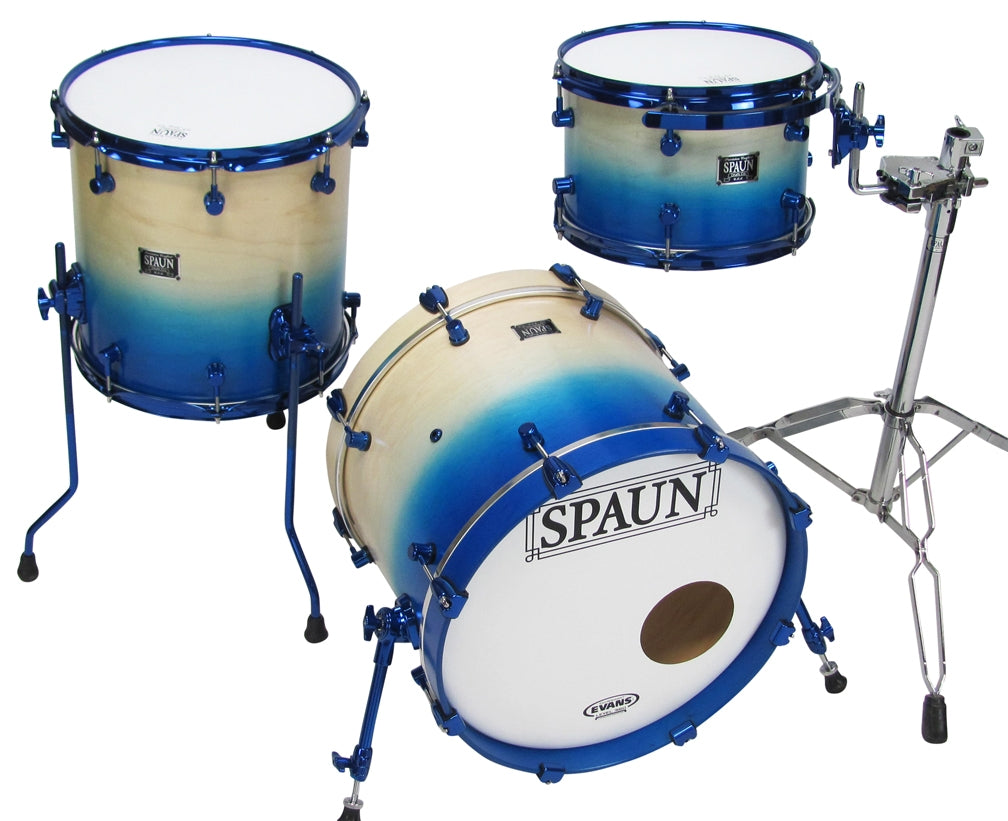 Custom 3pc-Blonde to Blue Fade