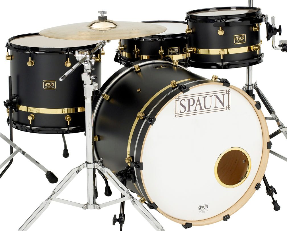 Custom 3pc-Flat Black w-Gold Stripe