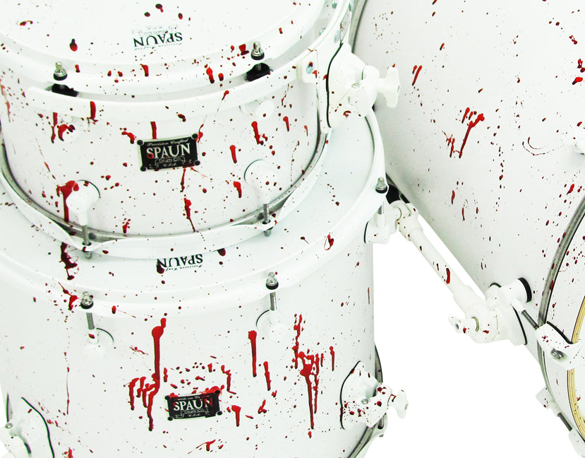 Custom 3pc-Flat White w-Blood Spatter