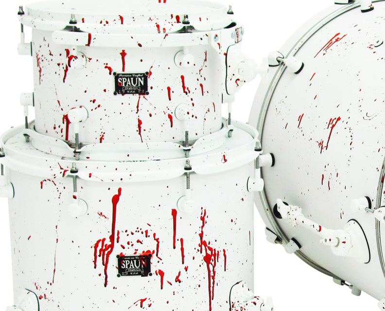 Custom 3pc-Flat White w-Blood Spatter