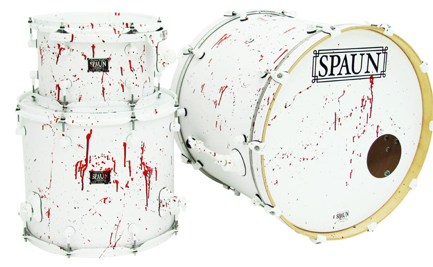 Custom 3pc-Flat White w-Blood Spatter