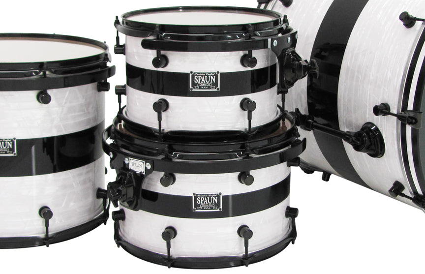 Custom 4pc-White Marine & Black