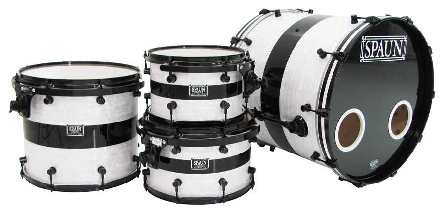 Custom 4pc-White Marine & Black