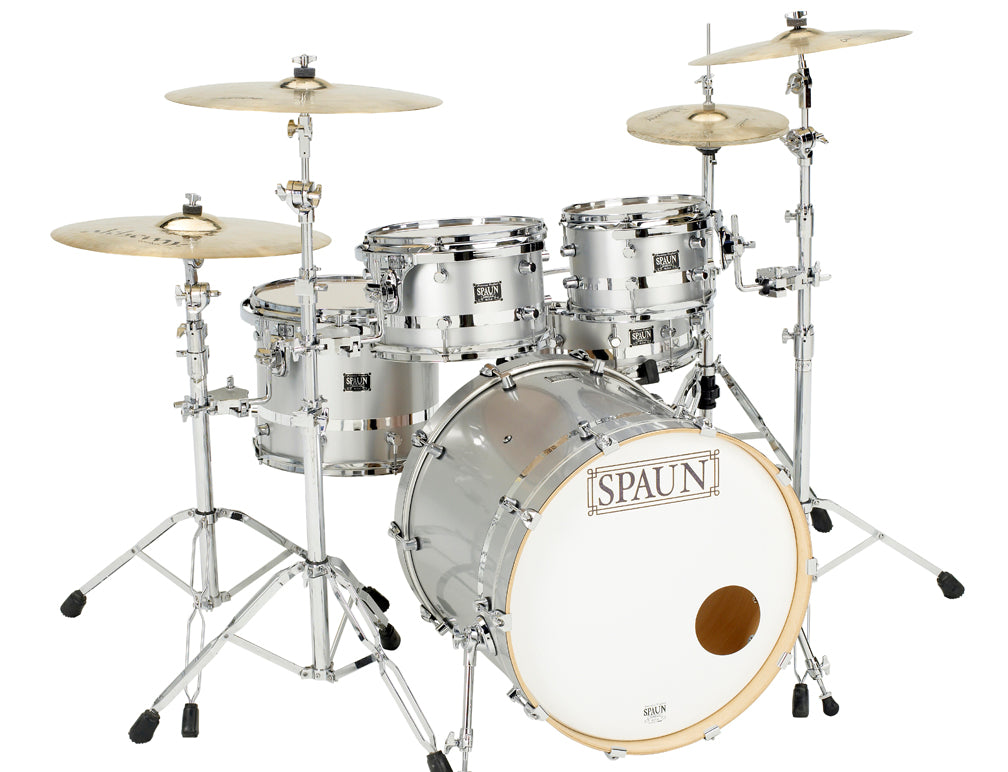 Custom 4pc-Silver Metallic w-Chrome Stripe