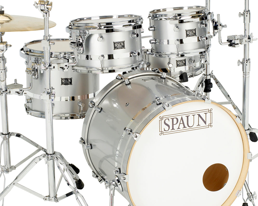Custom 4pc-Silver Metallic w-Chrome Stripe