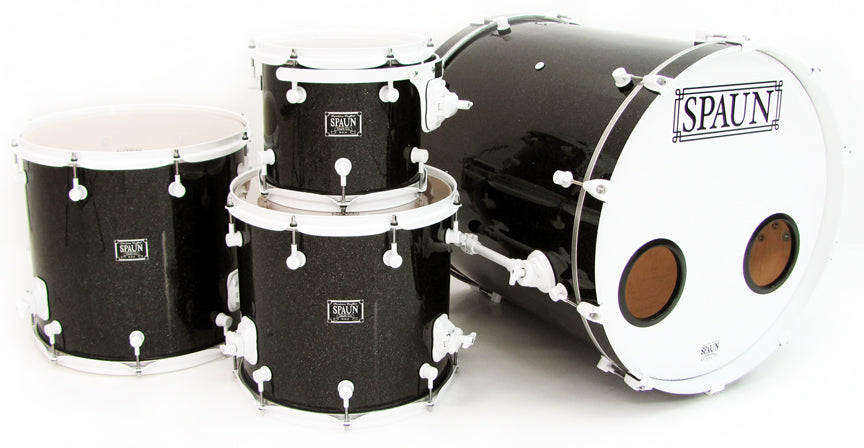 Custom 4pc-Black Sparkle White HW
