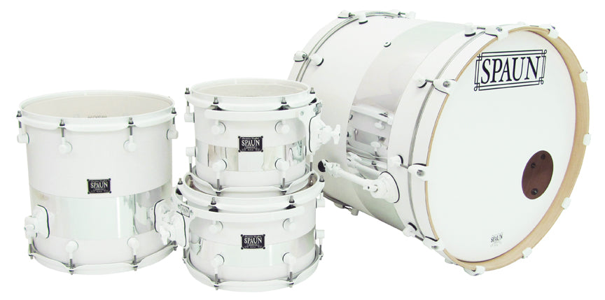 Custom 4pc-Flat White & Chrome