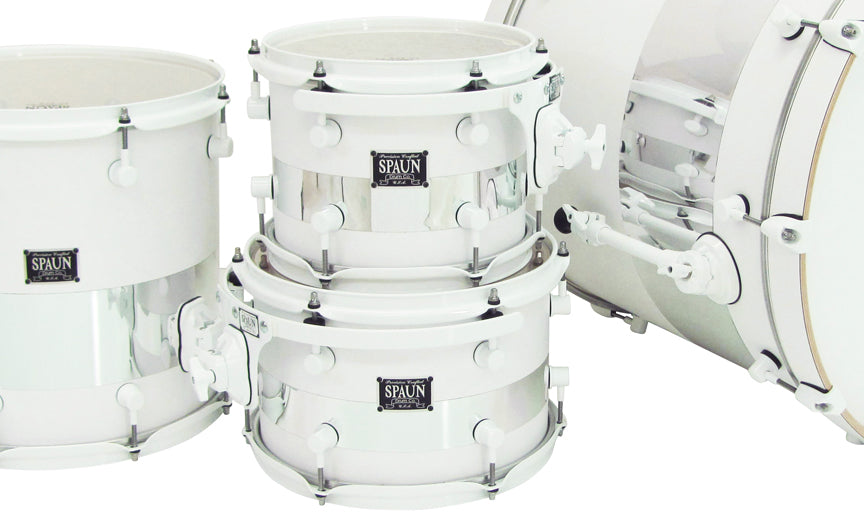 Custom 4pc-Flat White & Chrome