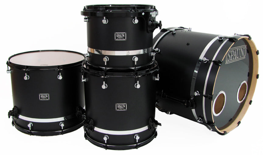 Custom 4pc-Flat Black w-Chrome Stripe