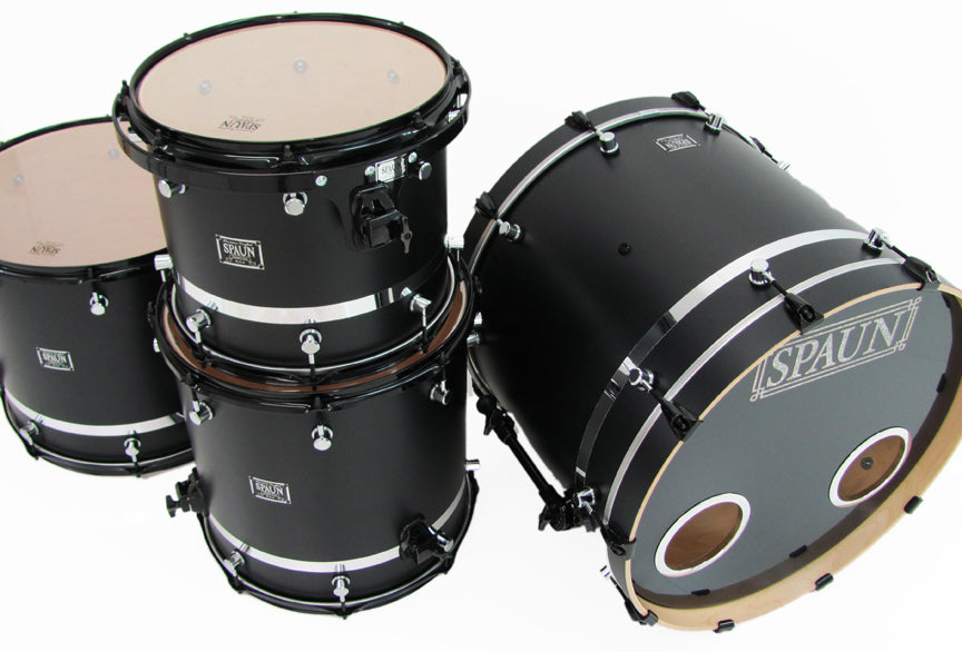 Custom 4pc-Flat Black w-Chrome Stripe