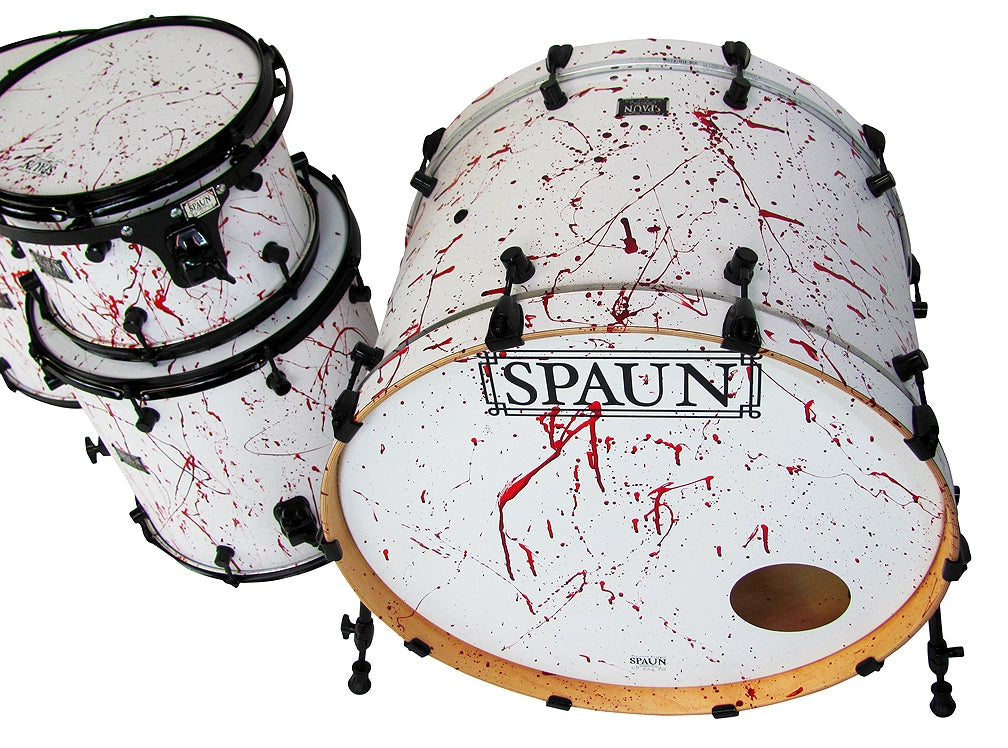 Custom 4pc-Flat White w-Blood Spatter