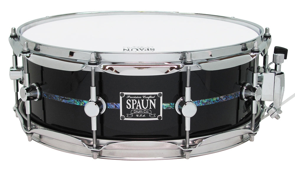 Maple 5x14-Gloss Black w-Abalone Stripe