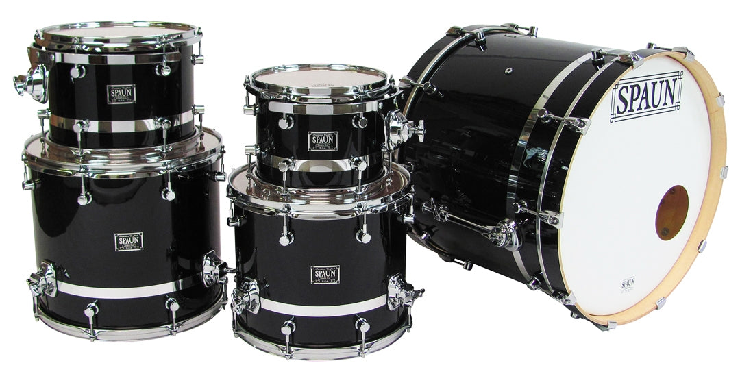 Custom 5pc-Gloss Black w-Chrome Stripe