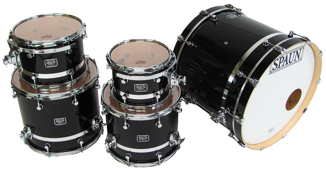Custom 5pc-Gloss Black w-Chrome Stripe