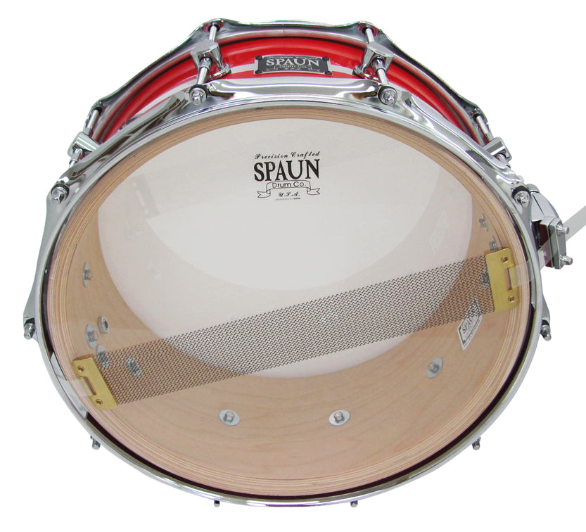 Maple 6x14 20ply-Poppy Red w-Chrome Stripe