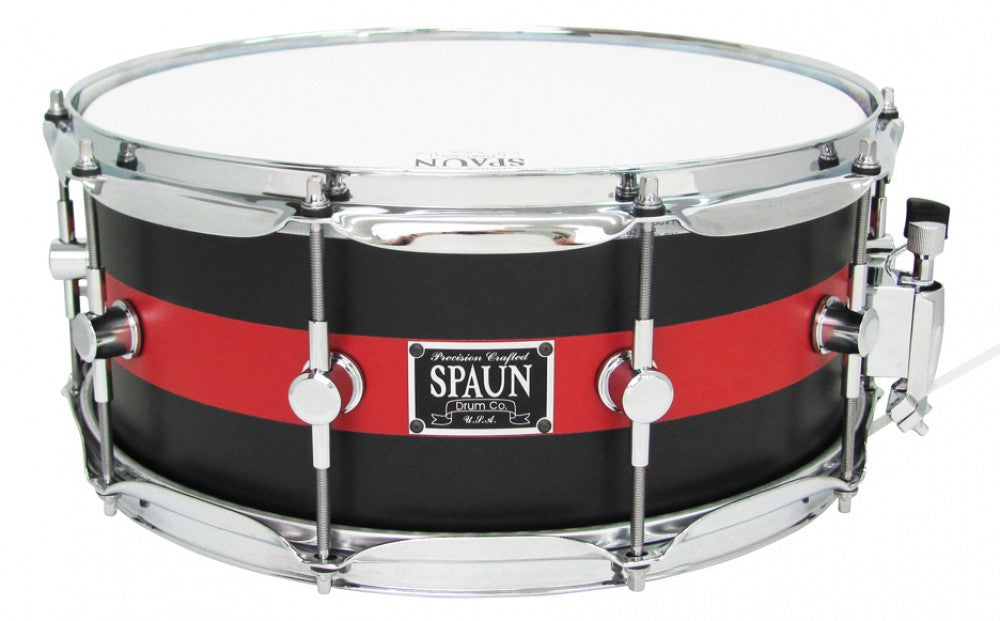 Maple 6x14-Flat Black & Red