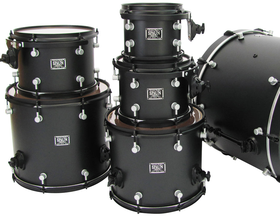 Custom 6pc-Flat Black w-Satin Chrome