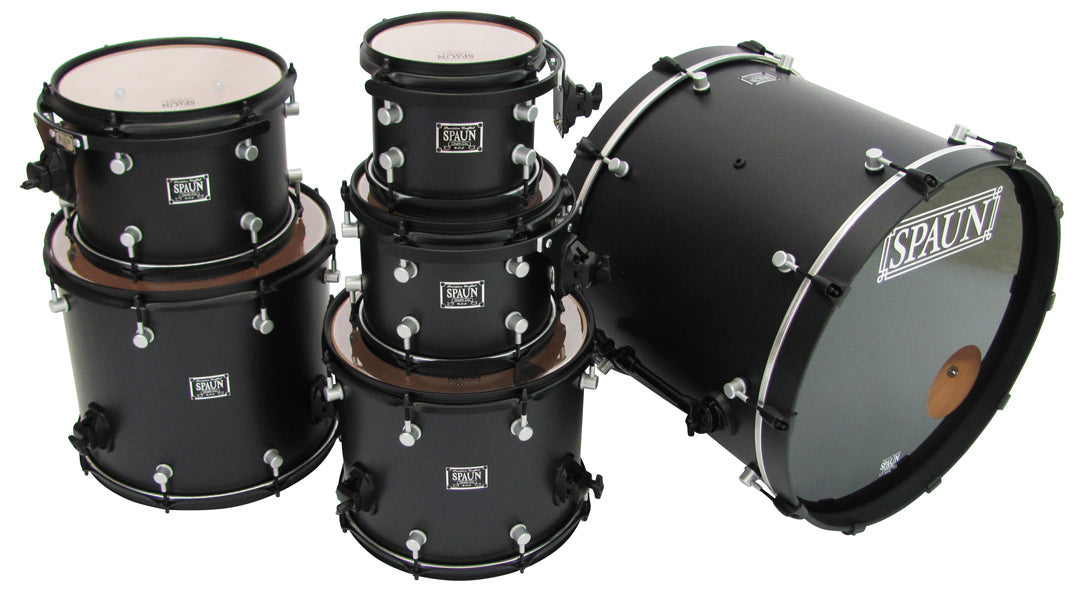 Custom 6pc-Flat Black w-Satin Chrome