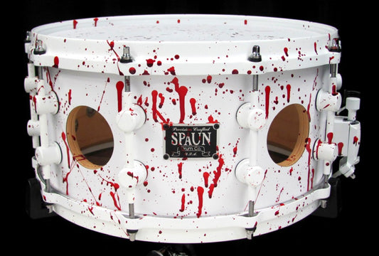 Vented 7x14 20ply-Flat White Blood Spatter