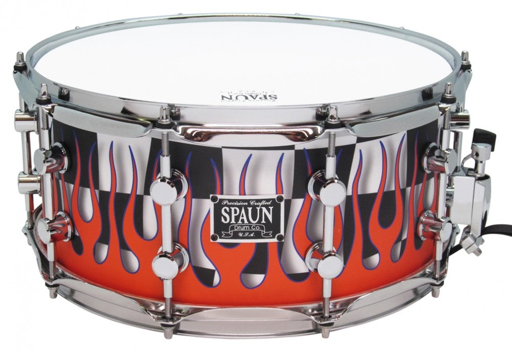 Maple 6.5x14-Checker Flame