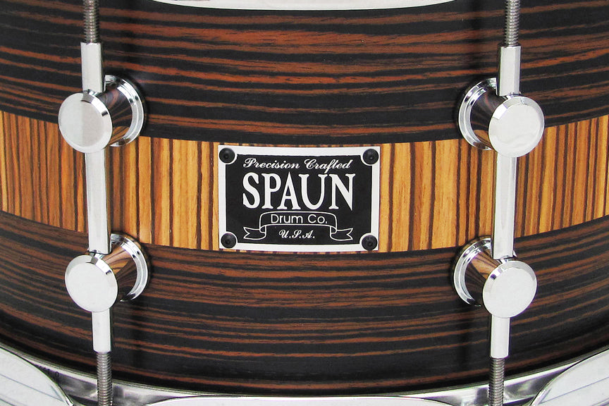 Macassar Ebony 7x13-Zebrawood Stripe