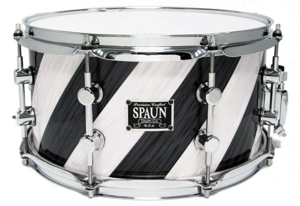Maple 7x13-Black & White Ripple