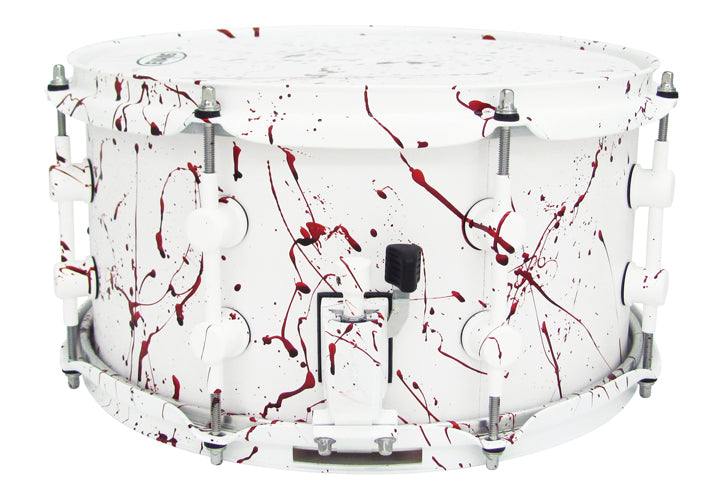 7x13-Flat White Blood Spatter