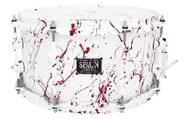 7x13-Flat White Blood Spatter