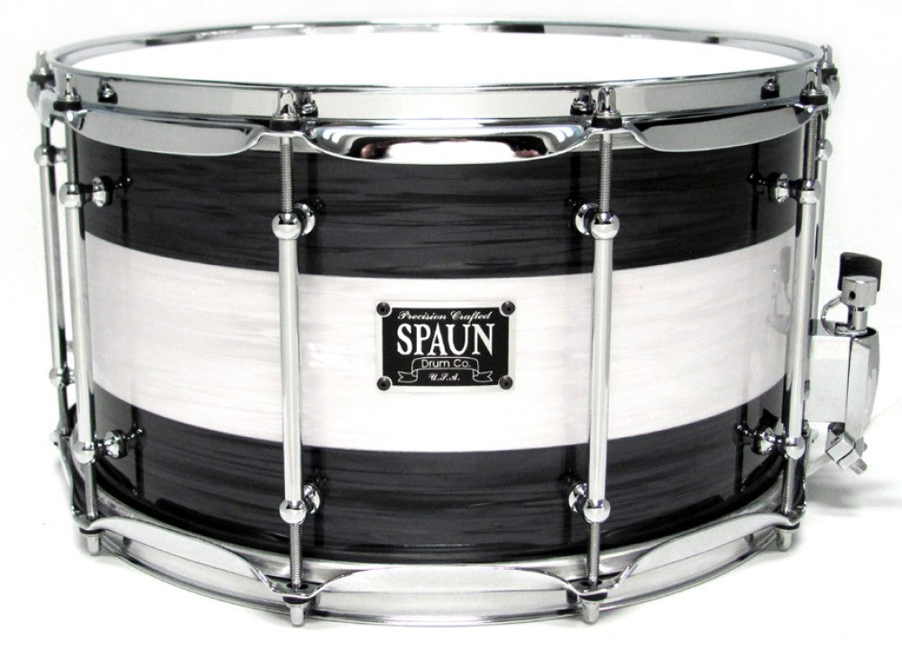 Maple 8x14-Black & White Ripple