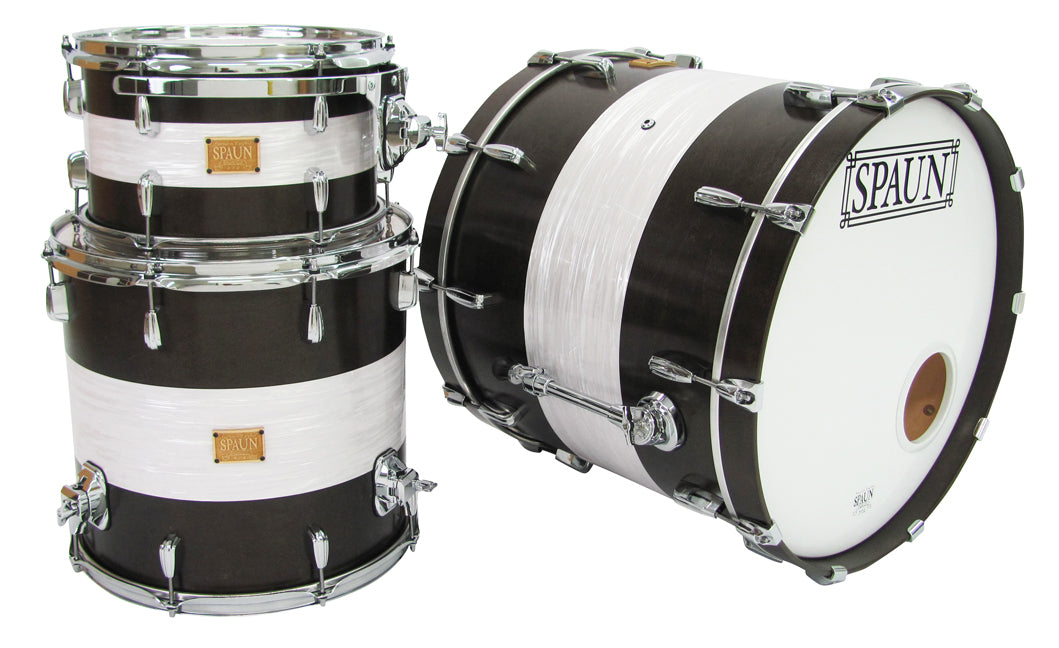 Custom 3pc-Walnut & White Ripple