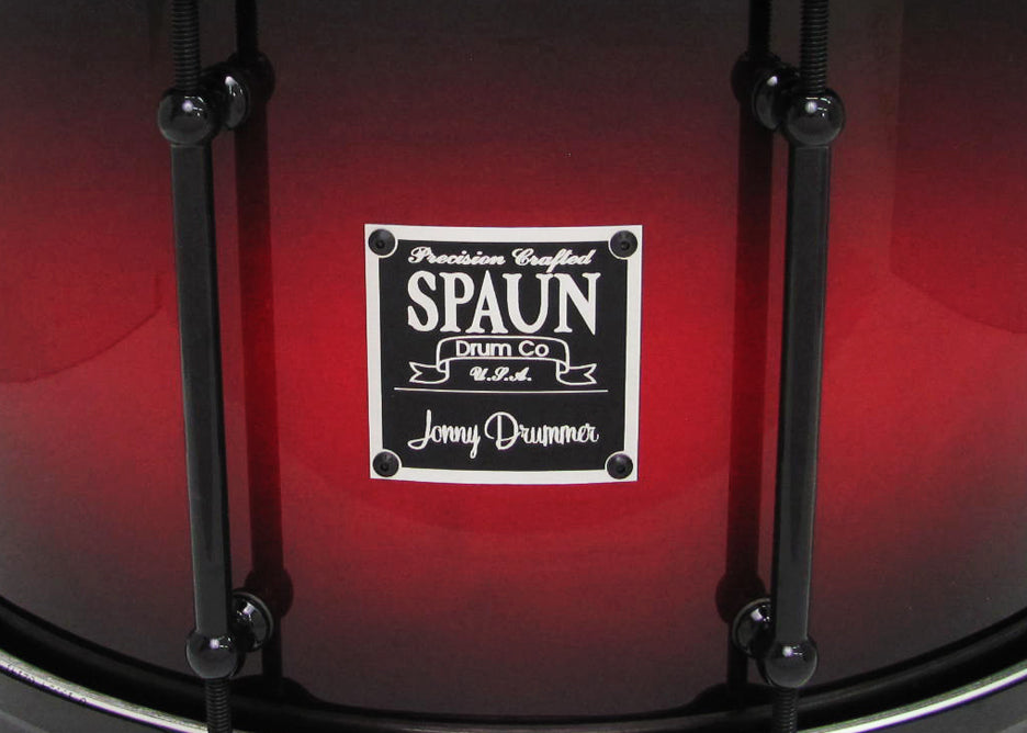 Maple 8x14-Bordeaux Burst