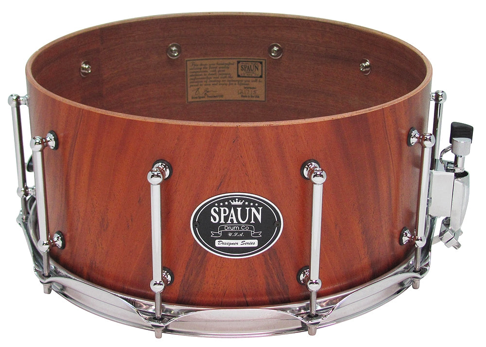 Mahogany 6.5x14-Figured Mahogany Face